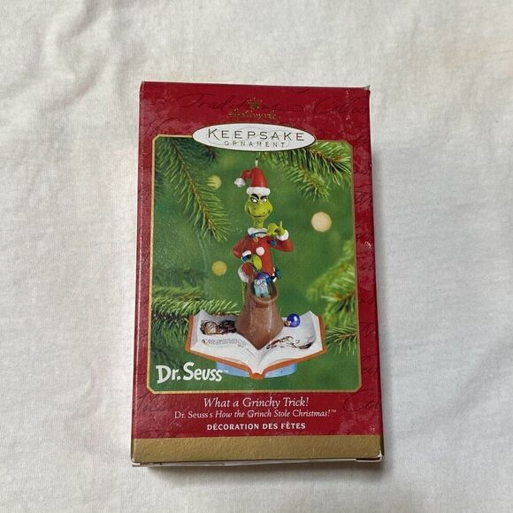 Hallmark Multicolor 2001 Dr. Seuss What a Crinchy Trick Keepsake Ornament OS - Picture 1 of 7